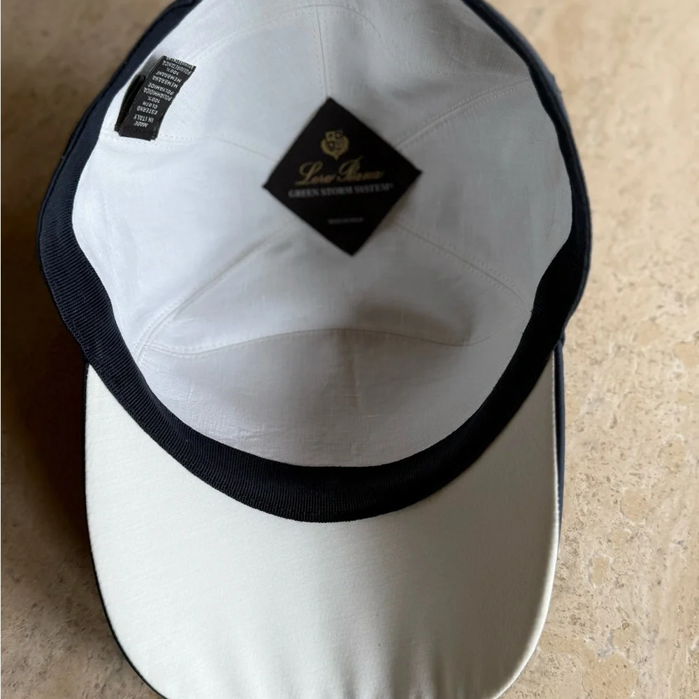 Loro Piana Baseball Cap Storm System Navy Size-S New - Picture 6 of 14